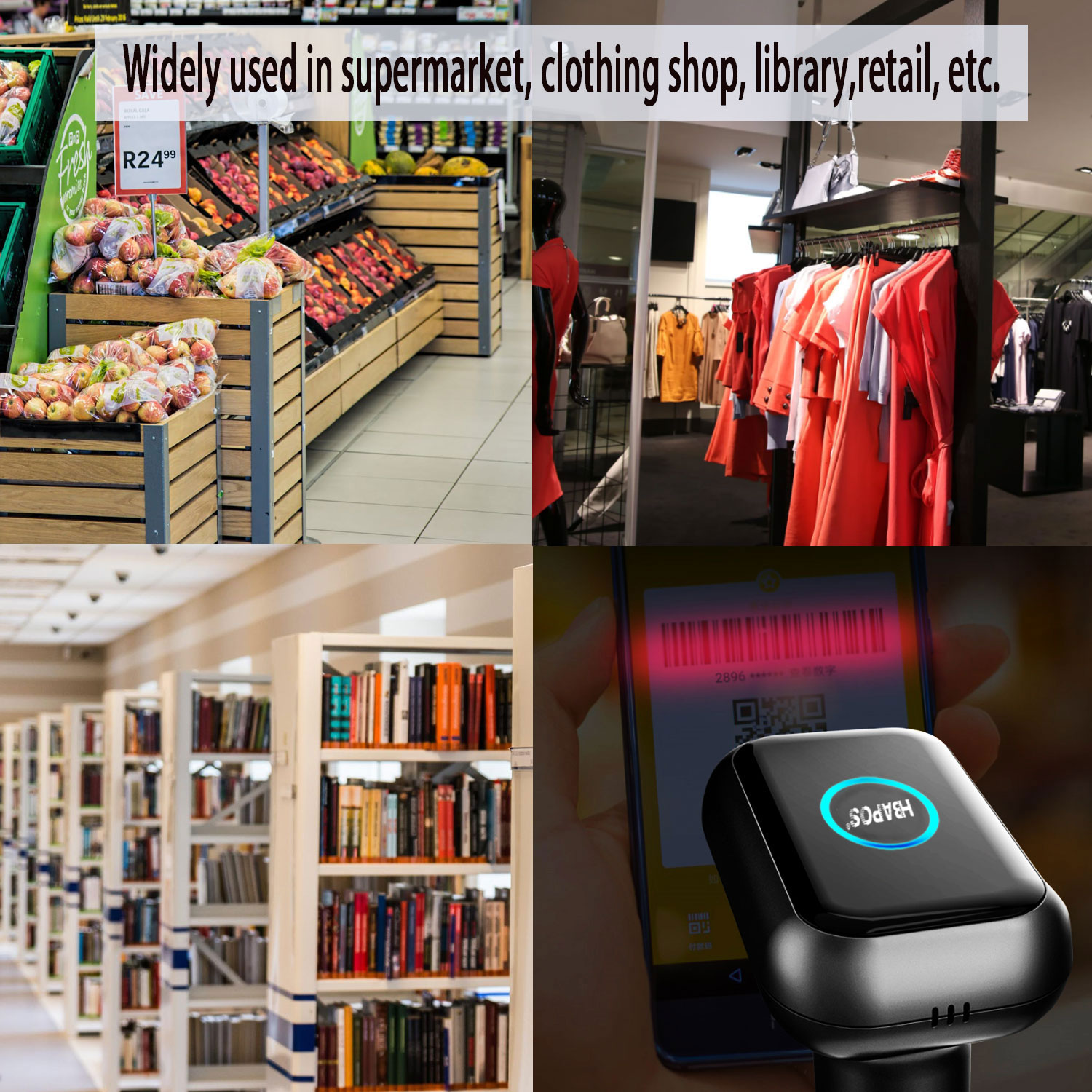 1D2DBarcodeScannerHigh-performanceScannerQRCodeScannerWiredHighSpeedGlobalExposu