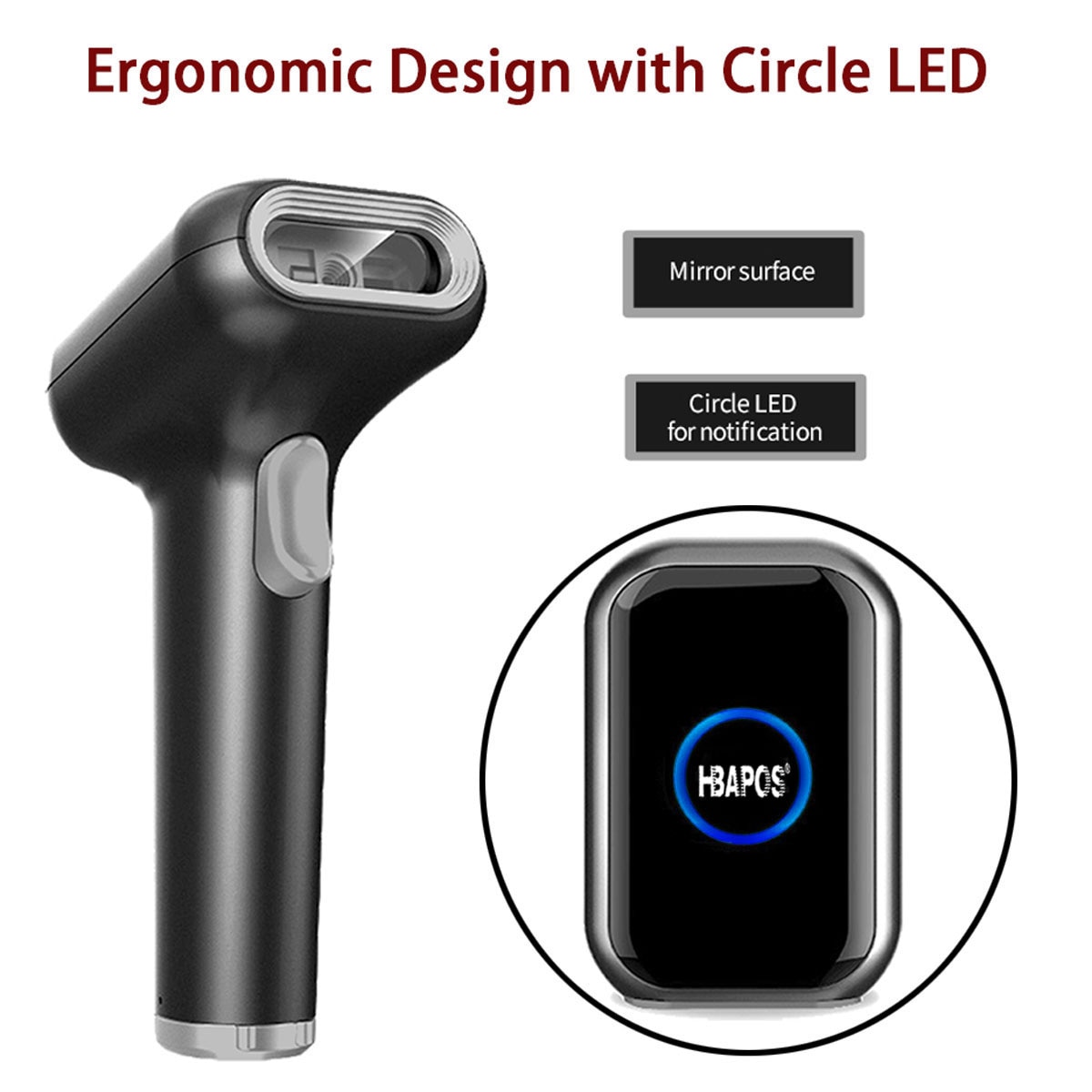 1D2DBarcodeScannerHigh-performanceScannerQRCodeScannerWiredHighSpeedGlobalExposu