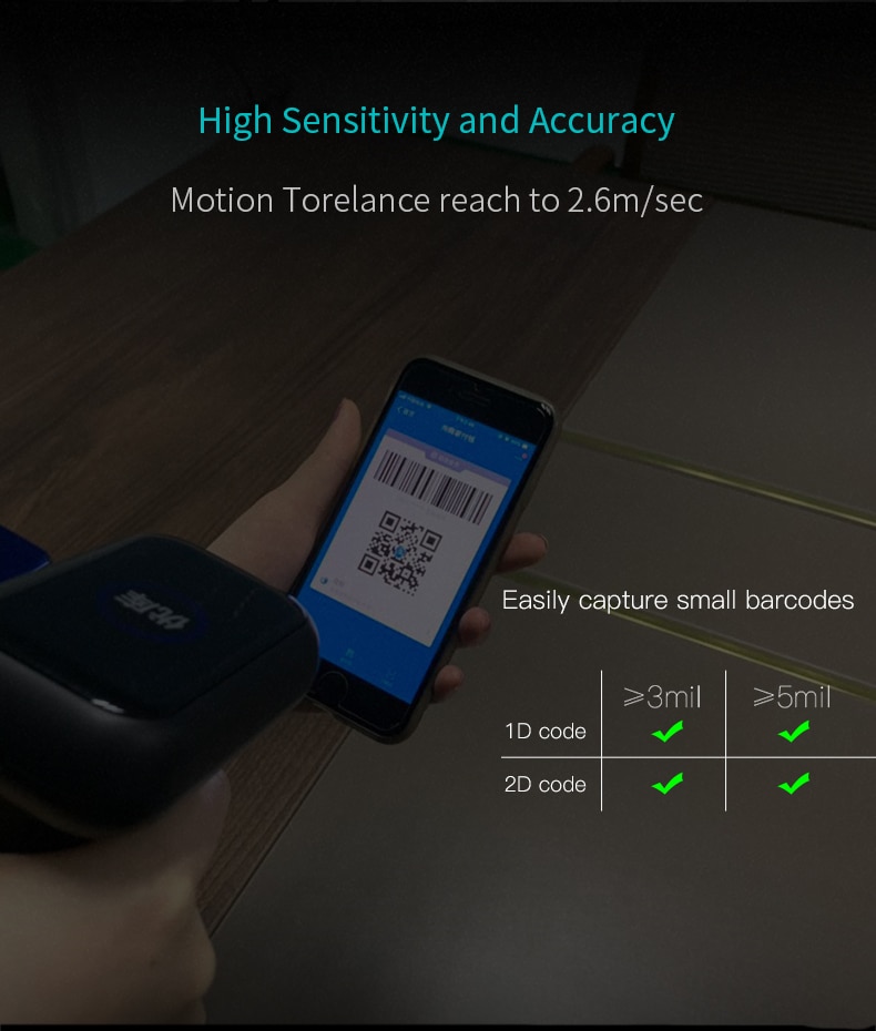 1D2DBarcodeScannerHigh-performanceScannerQRCodeScannerWiredHighSpeedGlobalExposu