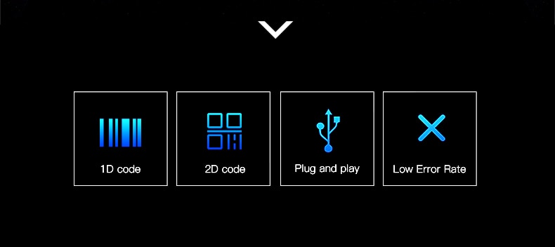 1D2DBarcodeScannerHigh-performanceScannerQRCodeScannerWiredHighSpeedGlobalExposu